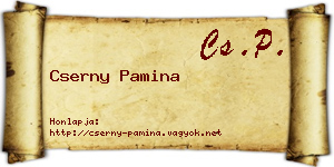 Cserny Pamina névjegykártya